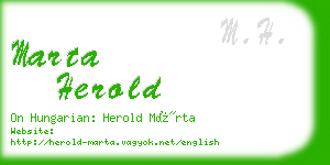 marta herold business card